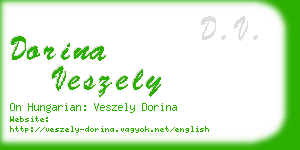 dorina veszely business card